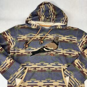 Staple Renown Pigeon Hoodie Rugged Outdoors Pullover Sweater Aztec‎ Tribal Sz M